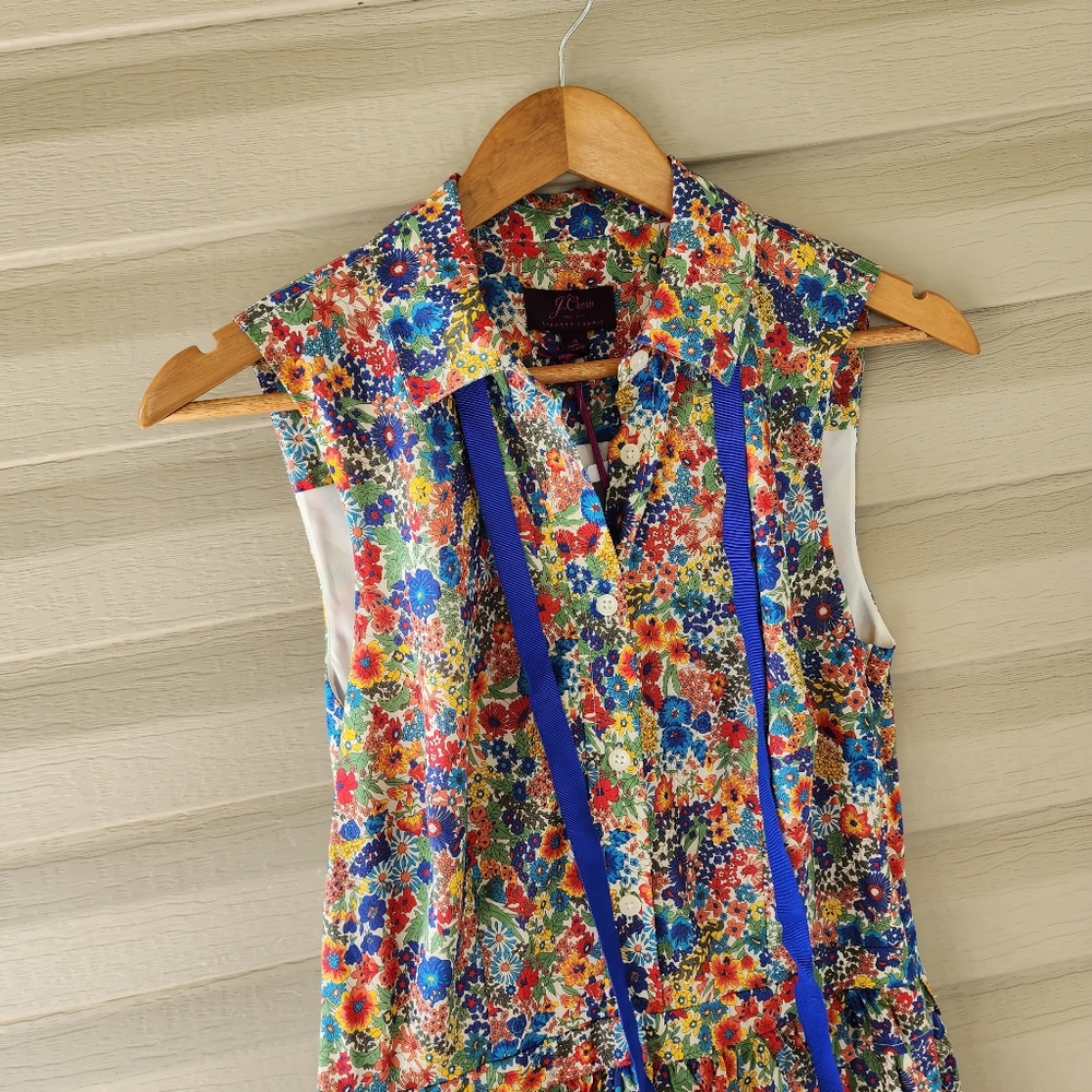 J. Crew Liberty Margaret Annie print shirt dress - Picture 9 of 15